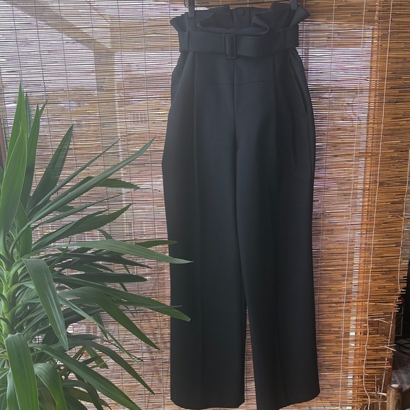 All Saints Black High-Waisted Pants - Picture 3 of 10